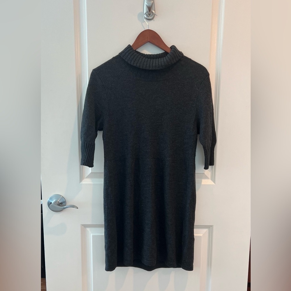 EILEEN FISHER Merino Wool Contrast Stitch
Sweater Dress